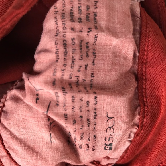 JOE'S JEANS ""The Charlie" Women's High Rise Skinny Ankle Denim in Henna Red 27 - Picture 4 of 6